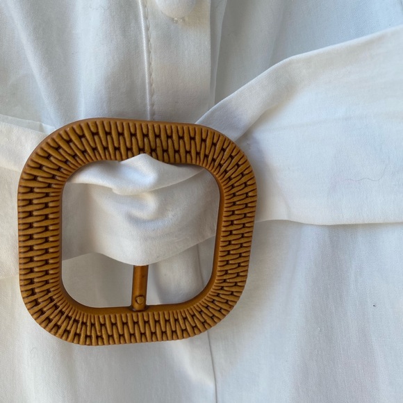 RIVER ISLAND Women Belted Could Shoulder Romper White 3/4 Sleeve, size 8 - Picture 11 of 16